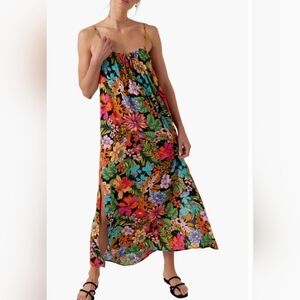 O'Neill Black Floral Maxi w/ Pockets. Rainn - Bohemian Oversized Small